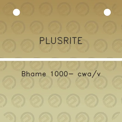 plusrite-bhame-1000-cwav