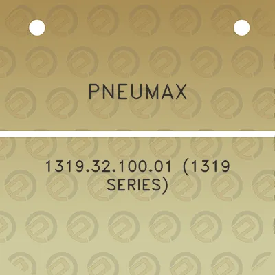 pneumax-13193210001-1319-series