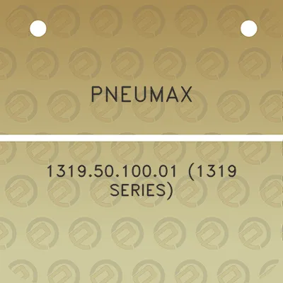 pneumax-13195010001-1319-series