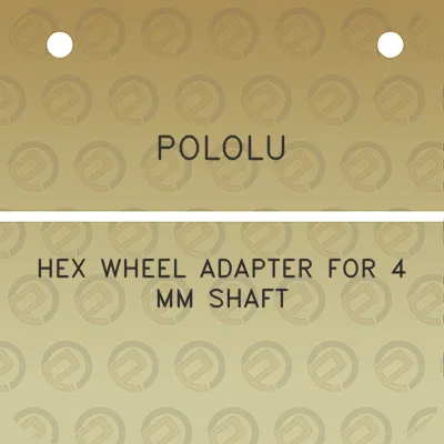 pololu-hex-wheel-adapter-for-4-mm-shaft