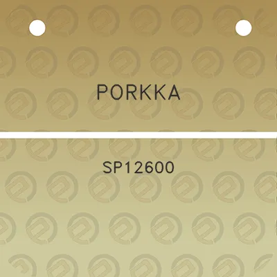 porkka-sp12600