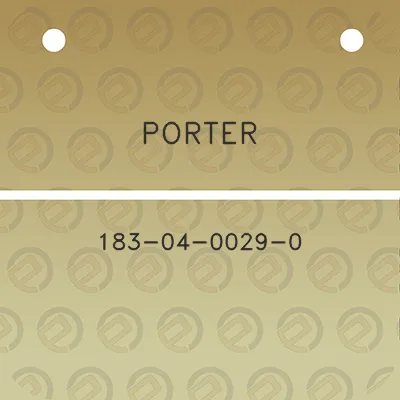 porter-183-04-0029-0