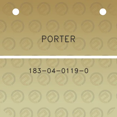 porter-183-04-0119-0