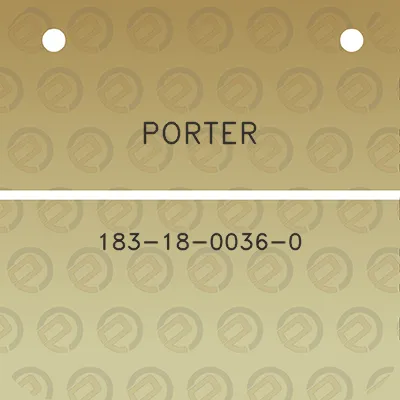 porter-183-18-0036-0