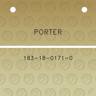 porter-183-18-0171-0