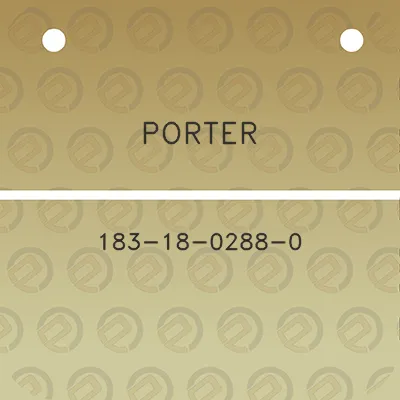 porter-183-18-0288-0