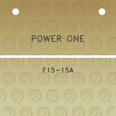 power-one-f15-15a