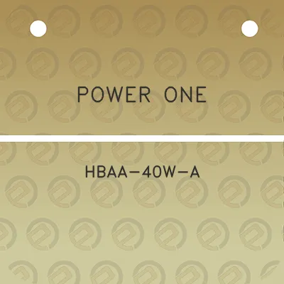 power-one-hbaa-40w-a