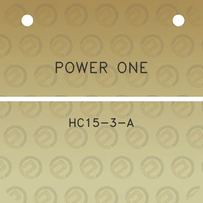 power-one-hc15-3-a