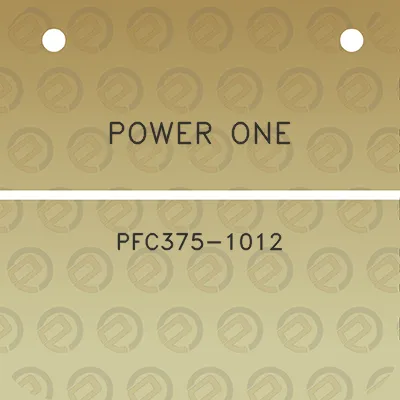 power-one-pfc375-1012