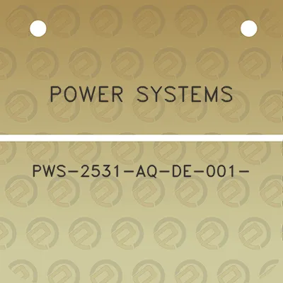 power-systems-pws-2531-aq-de-001