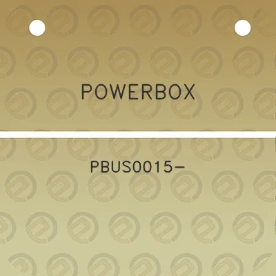 powerbox-pbus0015