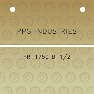 ppg-industries-pr-1750-b-12