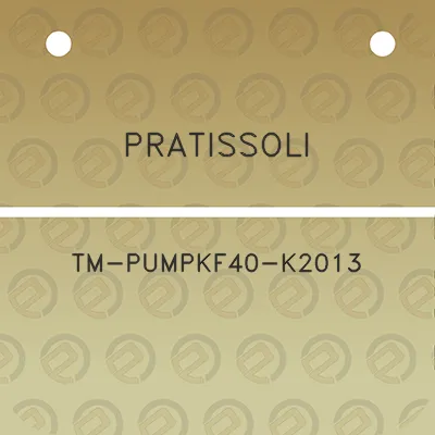 pratissoli-tm-pumpkf40-k2013