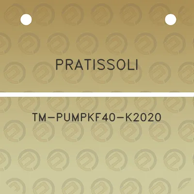 pratissoli-tm-pumpkf40-k2020