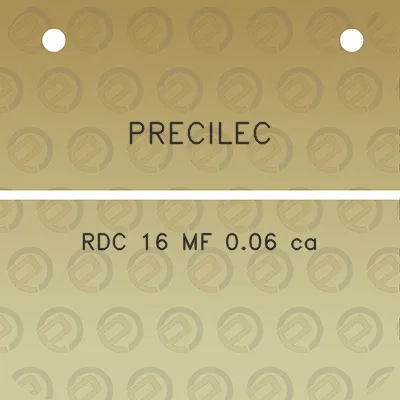 precilec-rdc-16-mf-006-ca