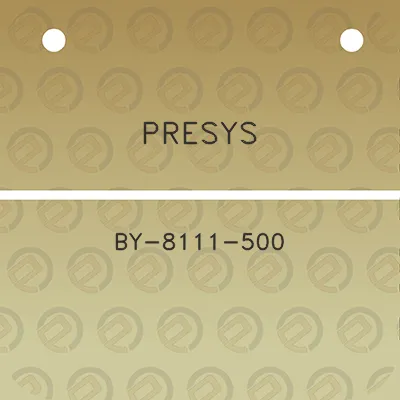 presys-by-8111-500