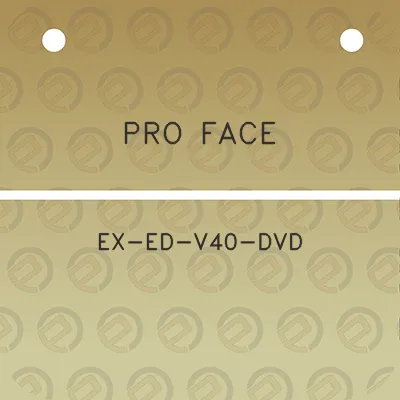 pro-face-ex-ed-v40-dvd