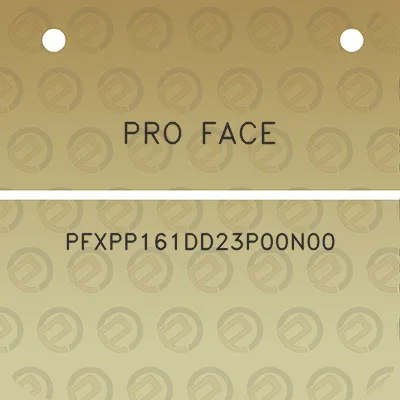 pro-face-pfxpp161dd23p00n00