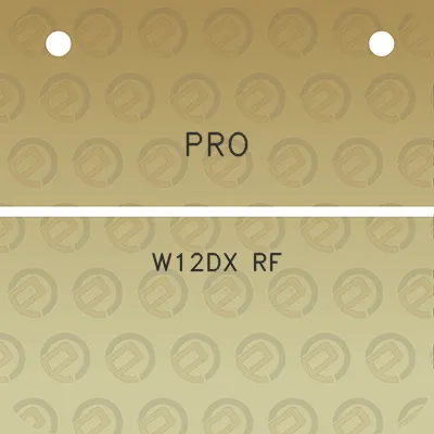 pro-w12dx-rf