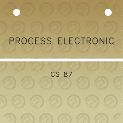 process-electronic-cs-87