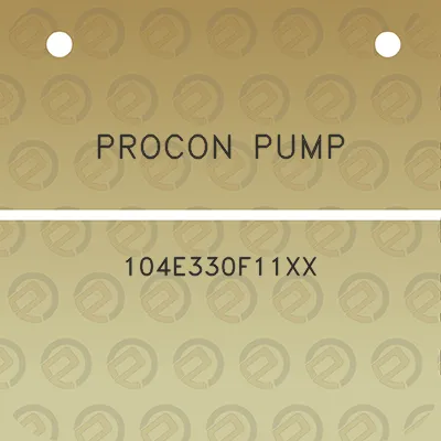 procon-pump-104e330f11xx