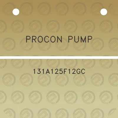 procon-pump-131a125f12gc