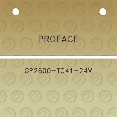 proface-gp2600-tc41-24v