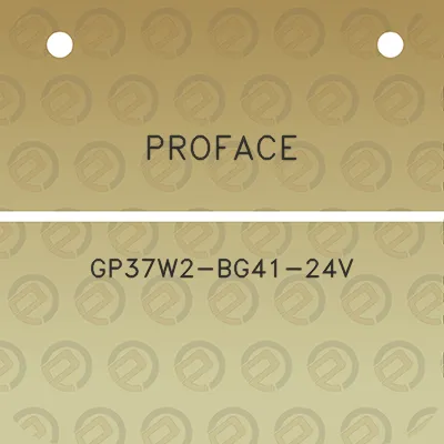 proface-gp37w2-bg41-24v