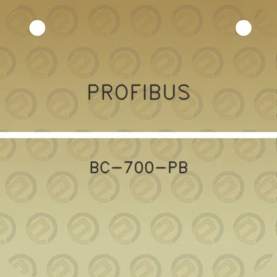 profibus-bc-700-pb