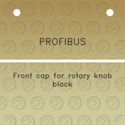 profibus-front-cap-for-rotary-knob-black