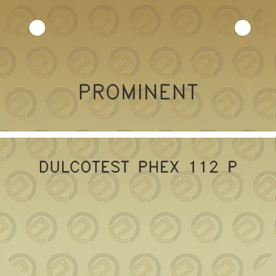 prominent-dulcotest-phex-112-p