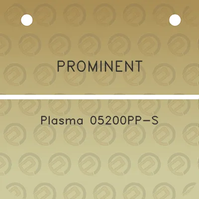 prominent-plasma-05200pp-s