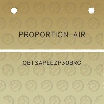 proportion-air-qb1sapeezp30brg