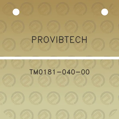 provibtech-tm0181-040-00