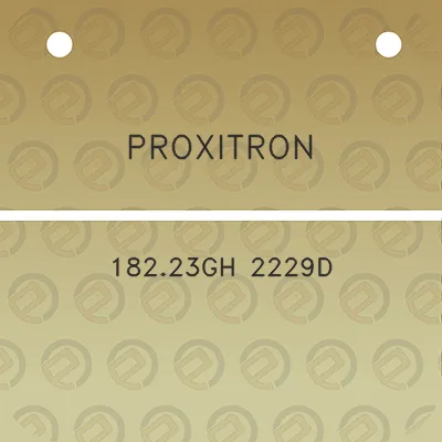 proxitron-18223gh-2229d