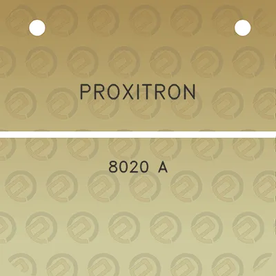 proxitron-8020-a