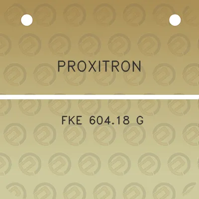 proxitron-fke-60418-g