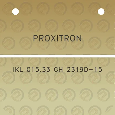 proxitron-ikl-01533-gh-2319d-15