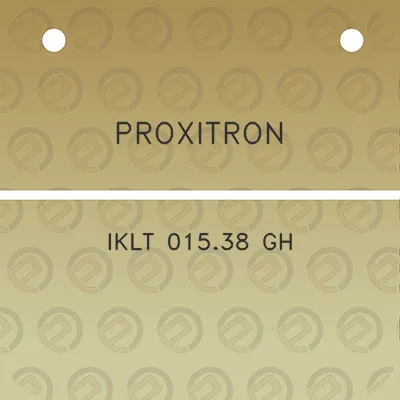 proxitron-iklt-01538-gh