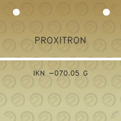 proxitron-ikn-07005-g