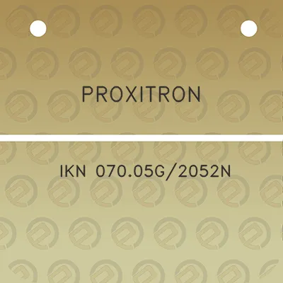 proxitron-ikn-07005g2052n