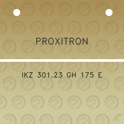 proxitron-ikz-30123-gh-175-e