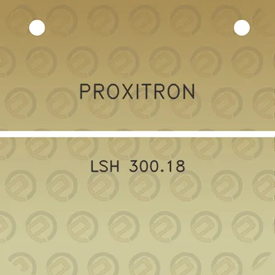 proxitron-lsh-30018