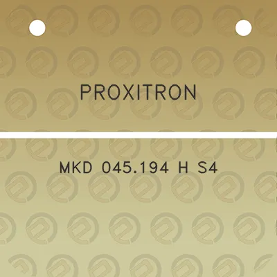 proxitron-mkd-045194-h-s4