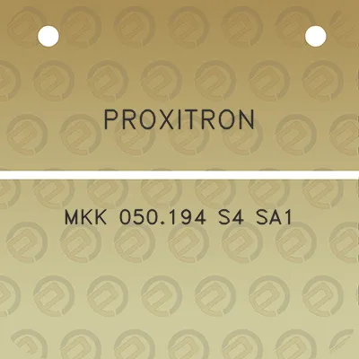 proxitron-mkk-050194-s4-sa1