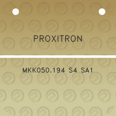 proxitron-mkk050194-s4-sa1