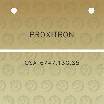 proxitron-osa-674713gs5