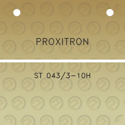 proxitron-st-0433-10h