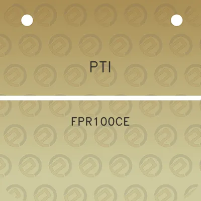 pti-fpr100ce